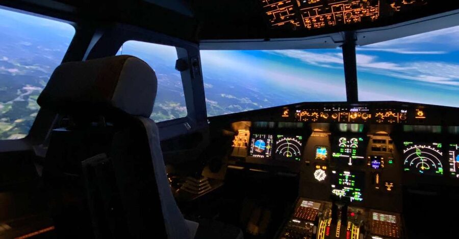 Airbus Flightsimulator | Flying Experience | adults&children - Take-off, cruise, and landing