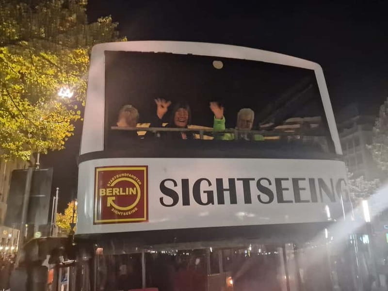 Berlin: Bus Tour by Night with Live Commentary - Berlin’s lights are the real star
