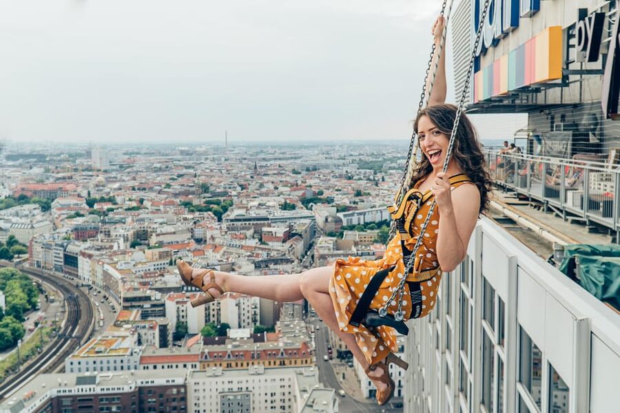 Berlin: Highest Swing in Europe - Five minutes over Alexanderplatz