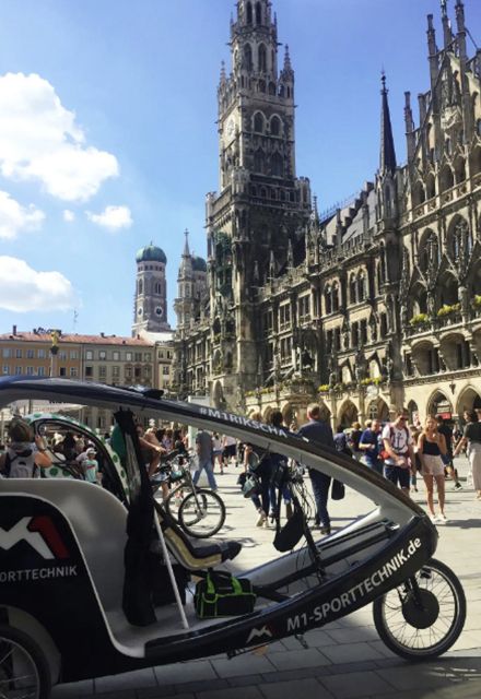 Exploring Munich in a Rikscha - Max-Joseph-Platz and the shift from square to palace
