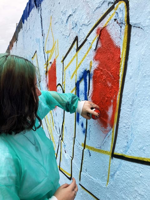 Graffitiworkshop Berlin - Getting used to the spray can