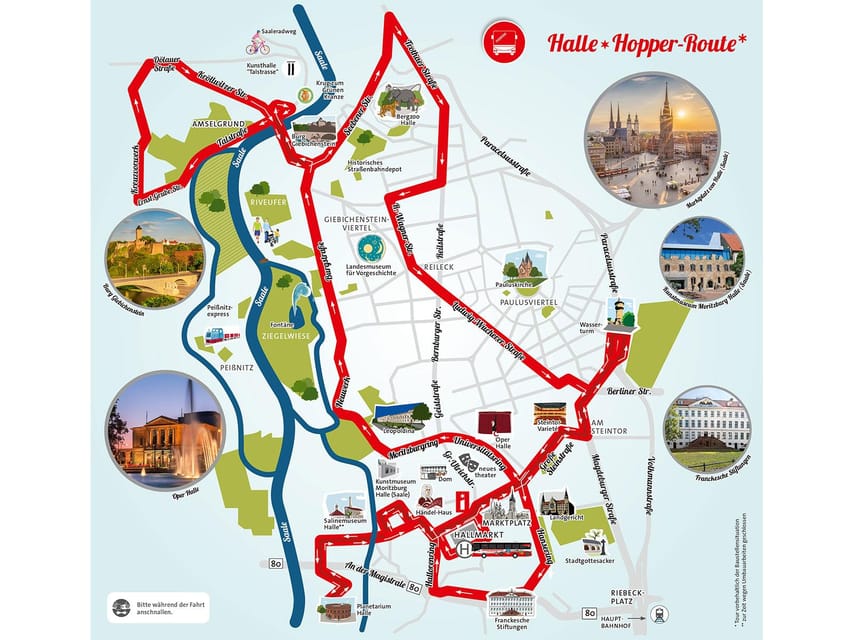Halle (Saale) : Die Stadtrundfahrt mit dem Halle-Hopper - Ending near the Planetarium Halle