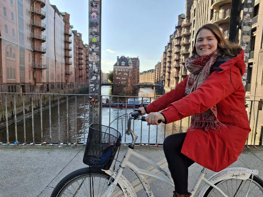 Hamburg: City Tour by Bike with Elbphilharmonie - Baumwall, St. Michael’s, and Neustadt
