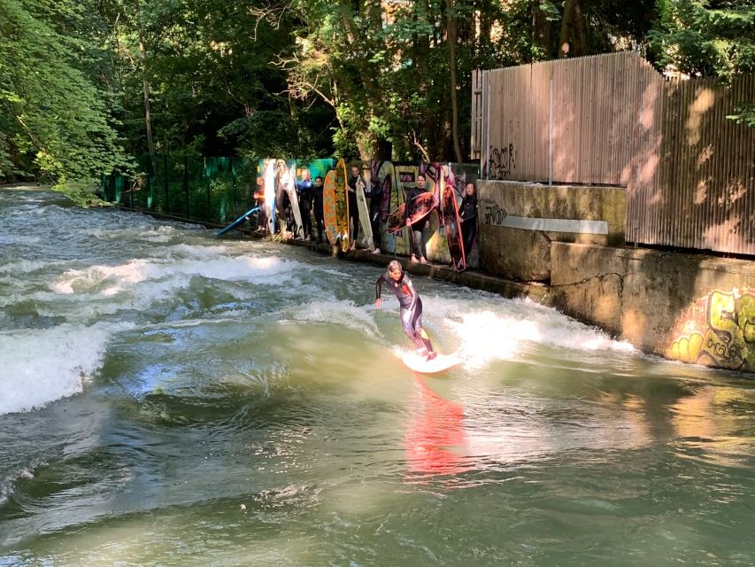 Munich Surf Experience Surfing In Munich Eisbach River Wave - Getting Fitted for Cold Water