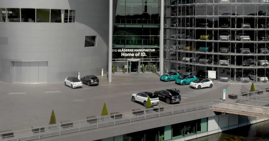 Test Drive Electric Vehicles from the VW brand (ID. model) - The six-kilometer route through Dresden